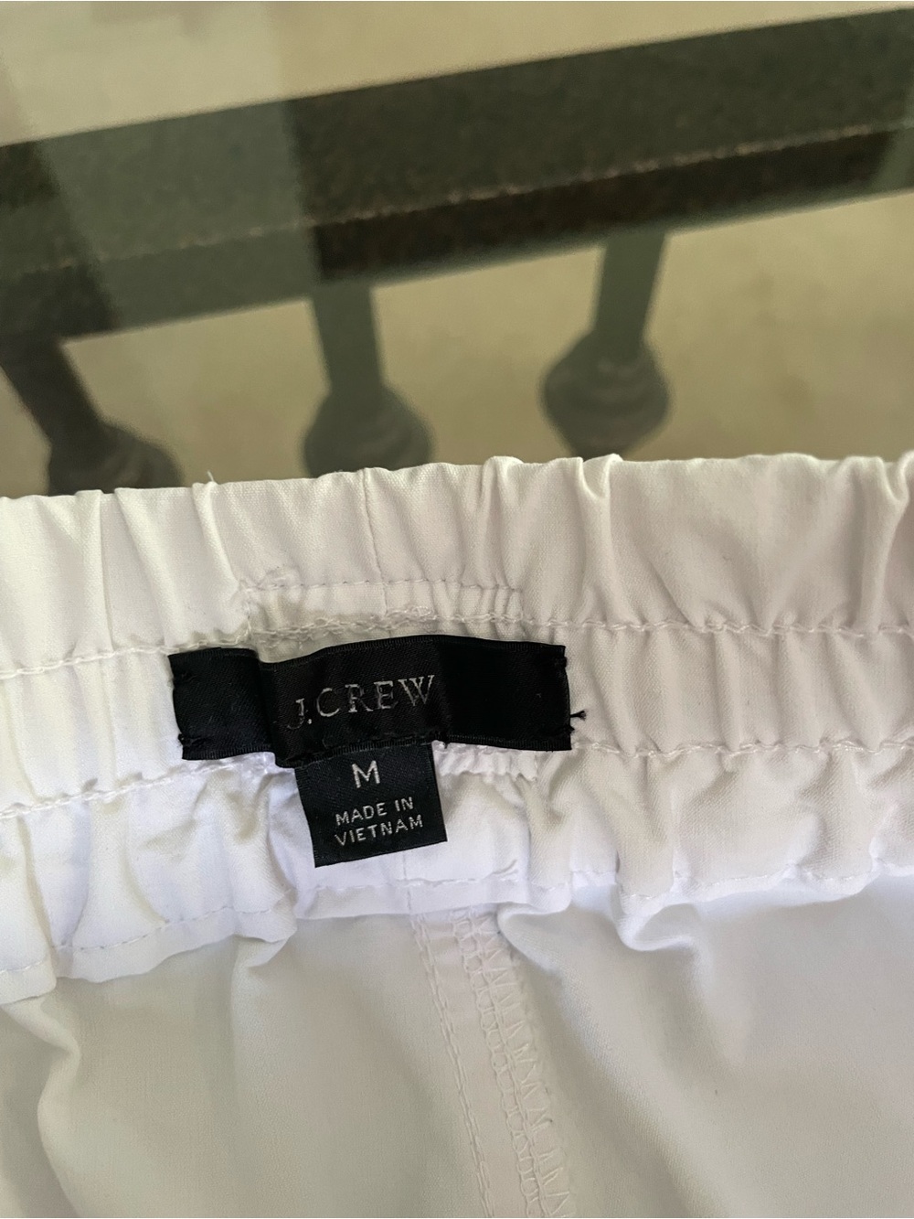 J. Crew Womens Paddle Short Swim Drawstring Pockets White M - Picture 7 of 8